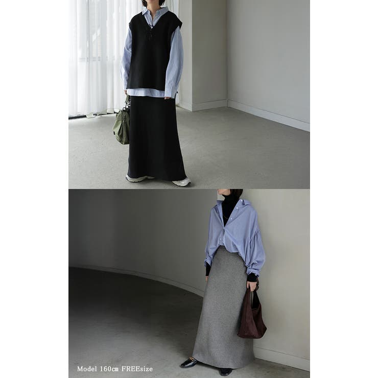 セットアップ ニットベスト スカート | HUG.U | 詳細画像17 