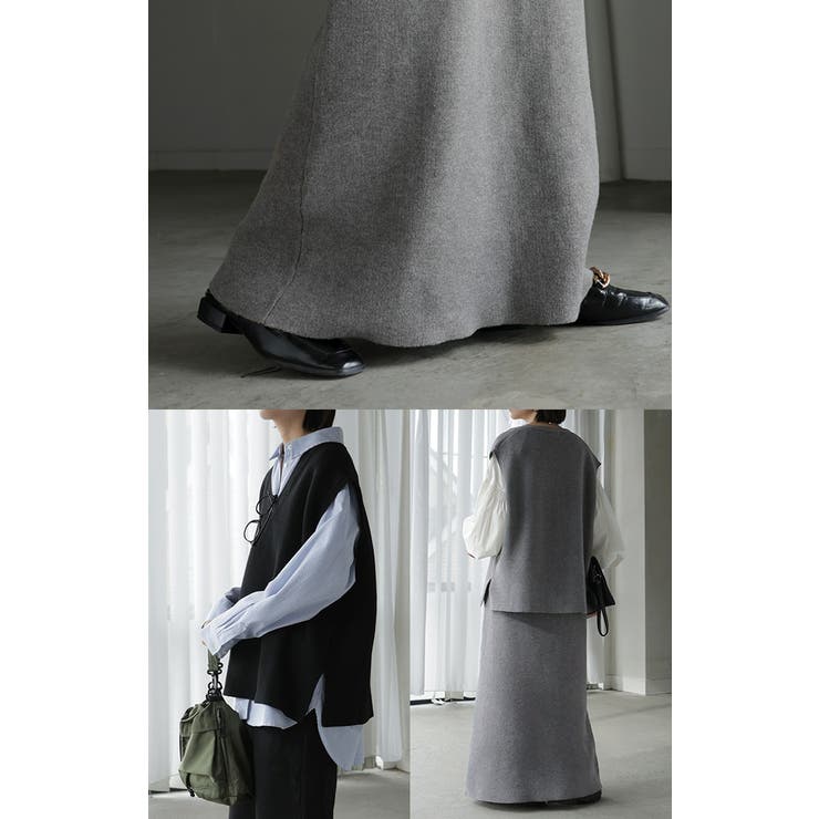 セットアップ ニットベスト スカート | HUG.U | 詳細画像20 