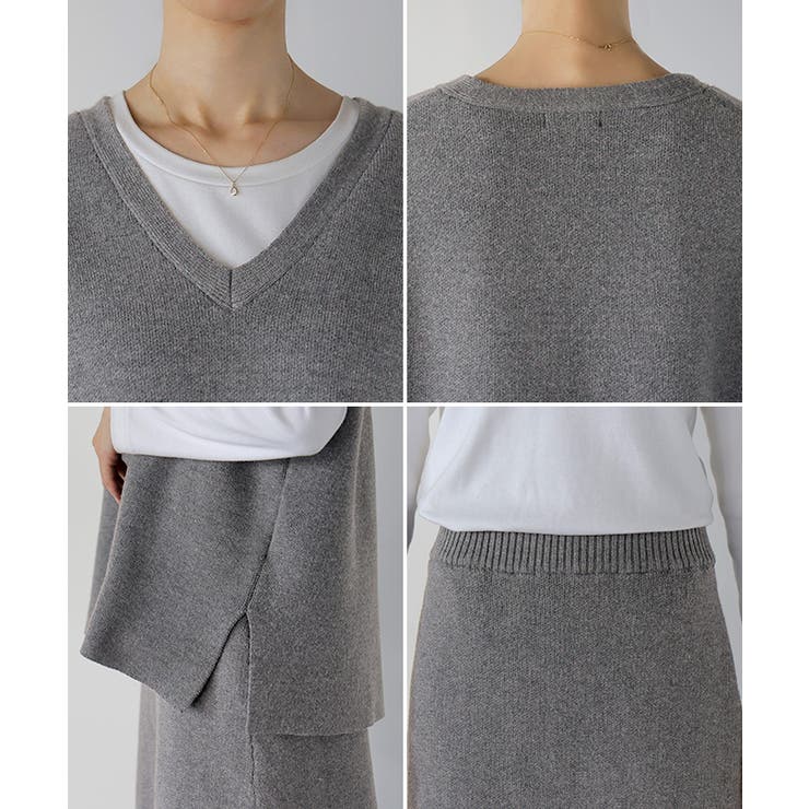 セットアップ ニットベスト スカート | HUG.U | 詳細画像23 