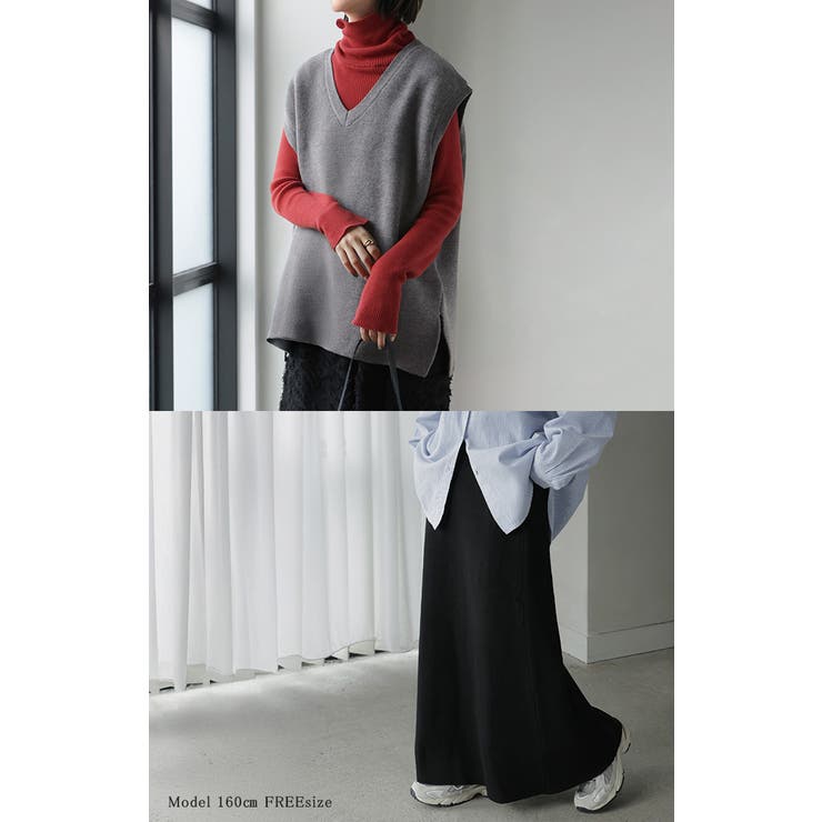 セットアップ ニットベスト スカート | HUG.U | 詳細画像4 