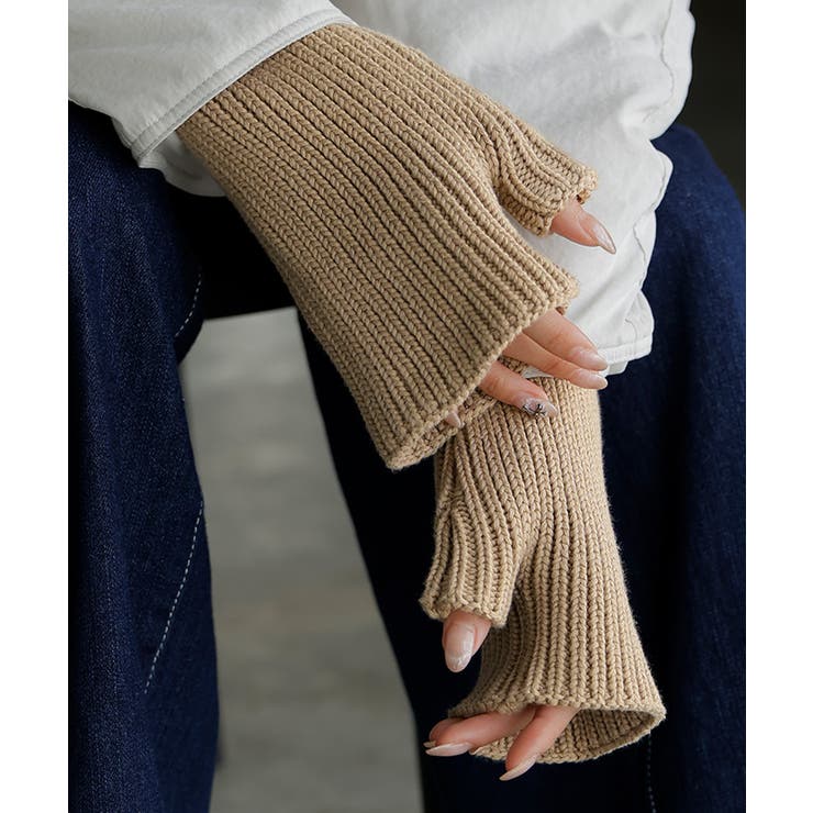 アームウォーマー ニット 綿100 | HUG.U | 詳細画像19 