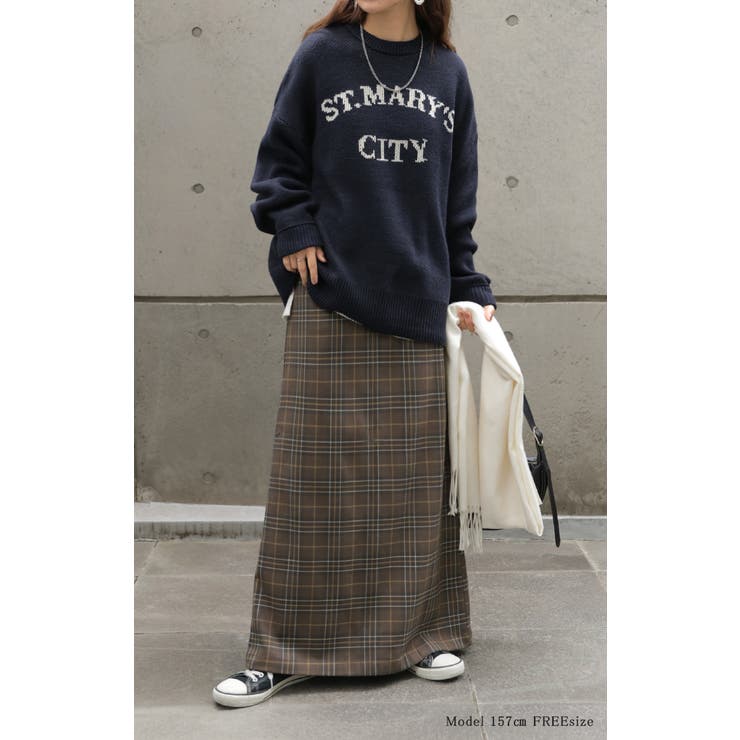 スカート ロング チェック | HUG.U | 詳細画像3 