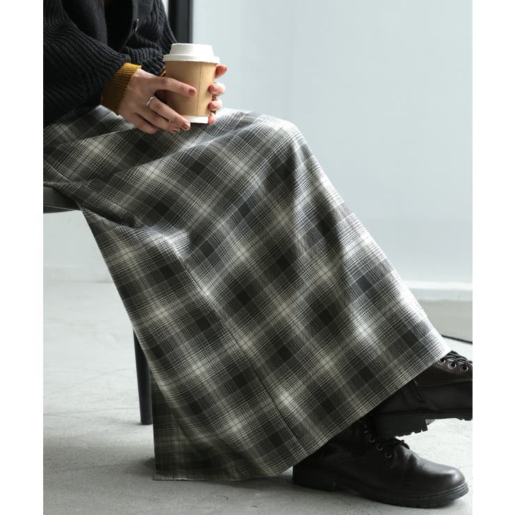 スカート ロング チェック | HUG.U | 詳細画像5 