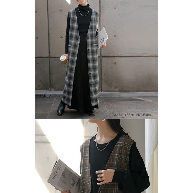 ワンピース ジレ ジャンパースカート | HUG.U | 詳細画像18 