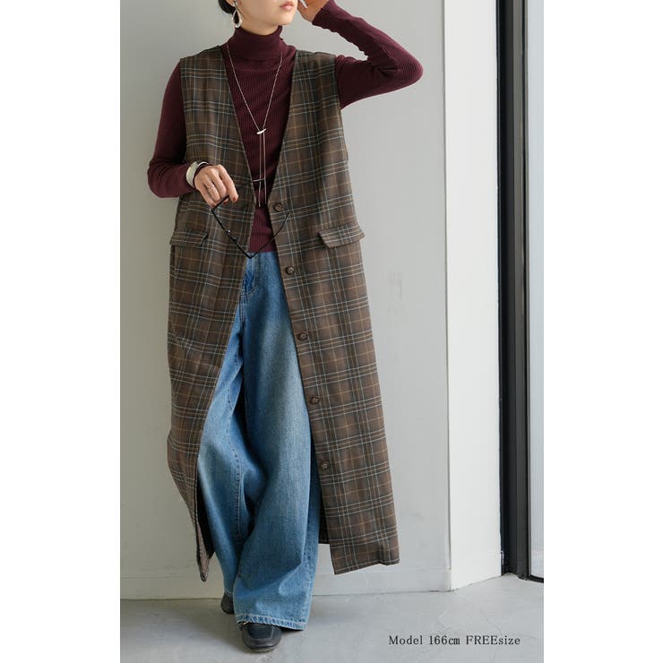 ワンピース ジレ ジャンパースカート | HUG.U | 詳細画像3 