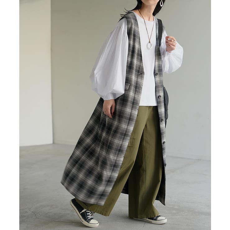 ワンピース ジレ ジャンパースカート | HUG.U | 詳細画像5 