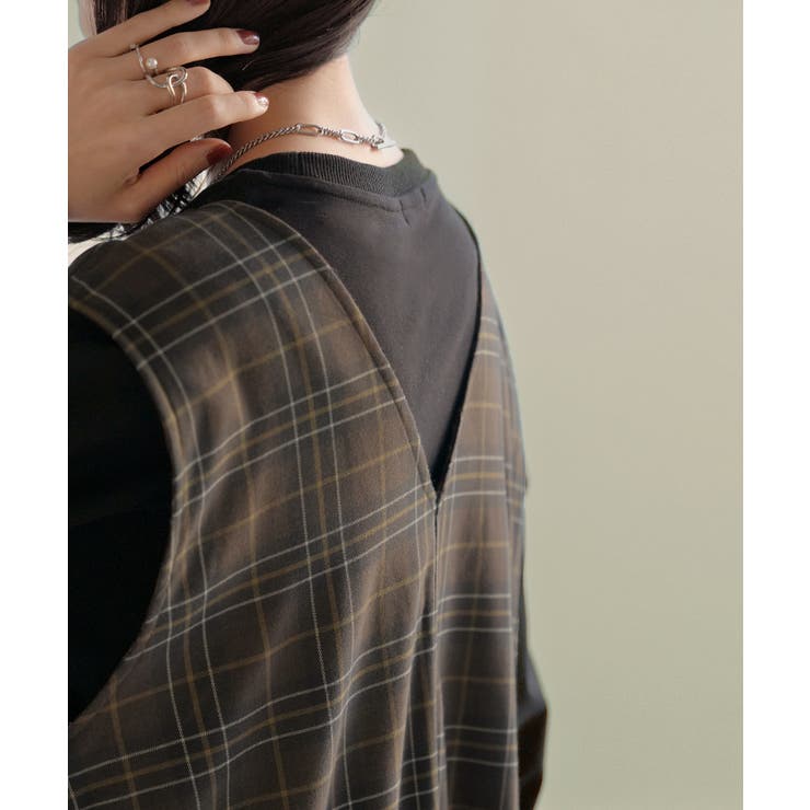 ワンピース ジレ ジャンパースカート | HUG.U | 詳細画像6 