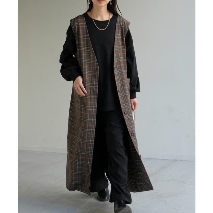 ブラウン | ワンピース ジレ ジャンパースカート | HUG.U