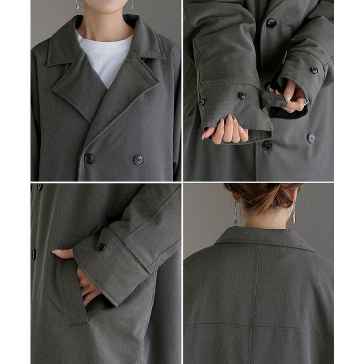 アウター トレンチコート 中綿 | HUG.U | 詳細画像22 