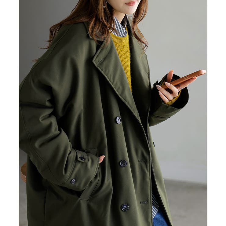 アウター トレンチコート 中綿 | HUG.U | 詳細画像4 