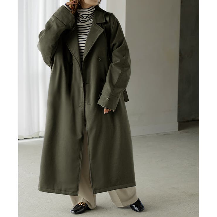 カーキ | アウター トレンチコート 中綿 | HUG.U