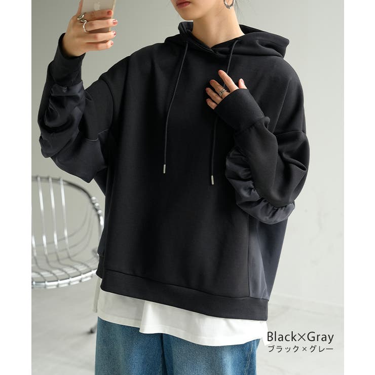 パーカー 異素材 ダンボール | HUG.U | 詳細画像13 