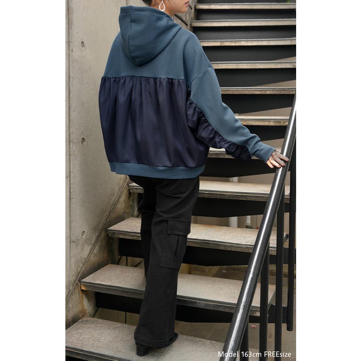 パーカー 異素材 ダンボール | HUG.U | 詳細画像6 