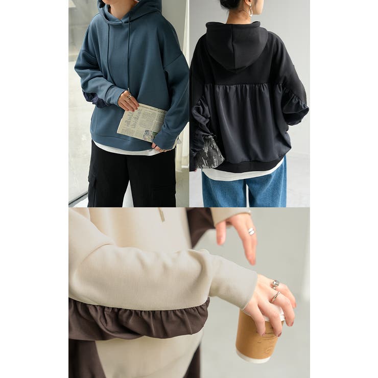 パーカー 異素材 ダンボール | HUG.U | 詳細画像9 