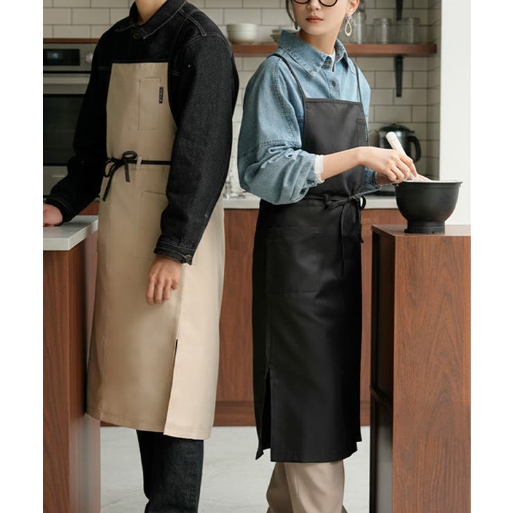 ブラック | エプロン バッククロス 撥水 | HUG.U