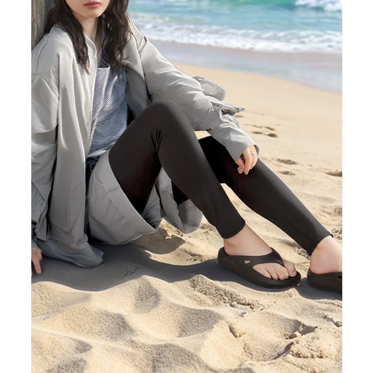 ブラック | レギンス 水陸両用 「UVカット99 | HUG.U