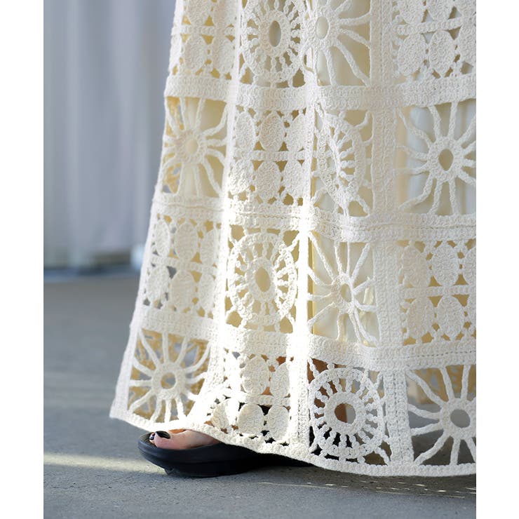 スカート ロング 透かし編み | HUG.U | 詳細画像14 