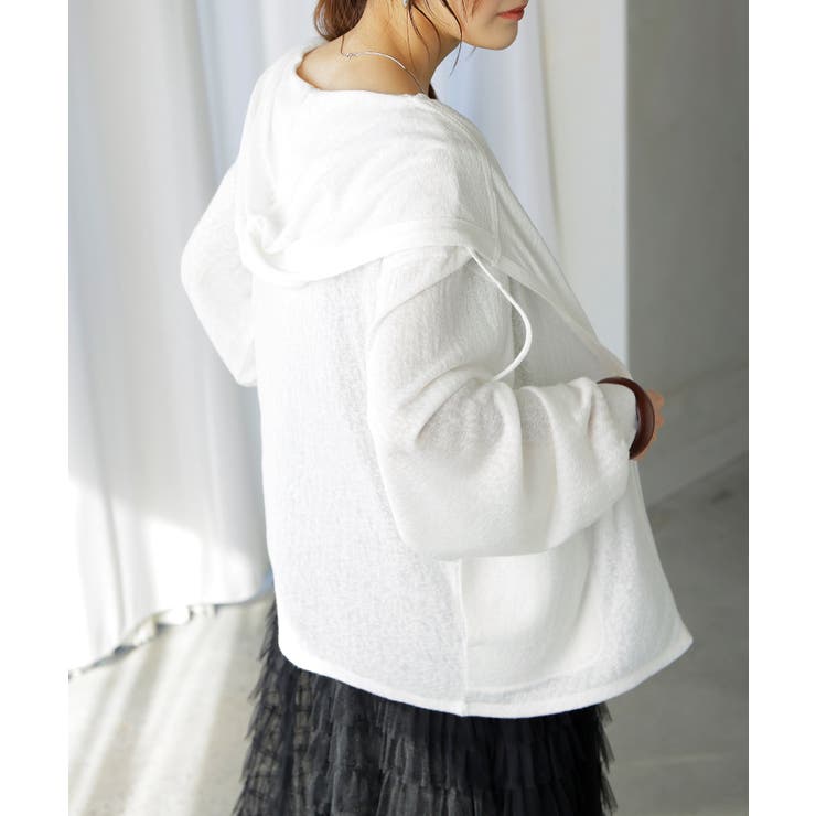 パーカー 薄手 カーディガン | HUG.U | 詳細画像5 