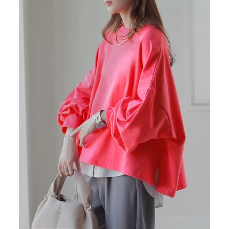 ピンク | プルオーバー Tシャツ以上スウェット未満 ロンT | HUG.U