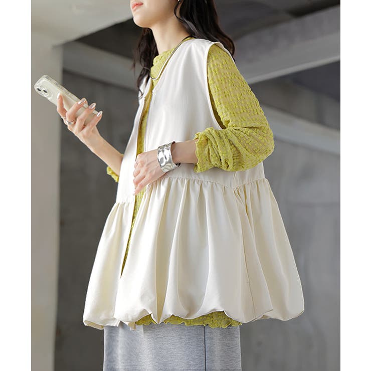 アイボリー | ベスト バルーン トップス | HUG.U