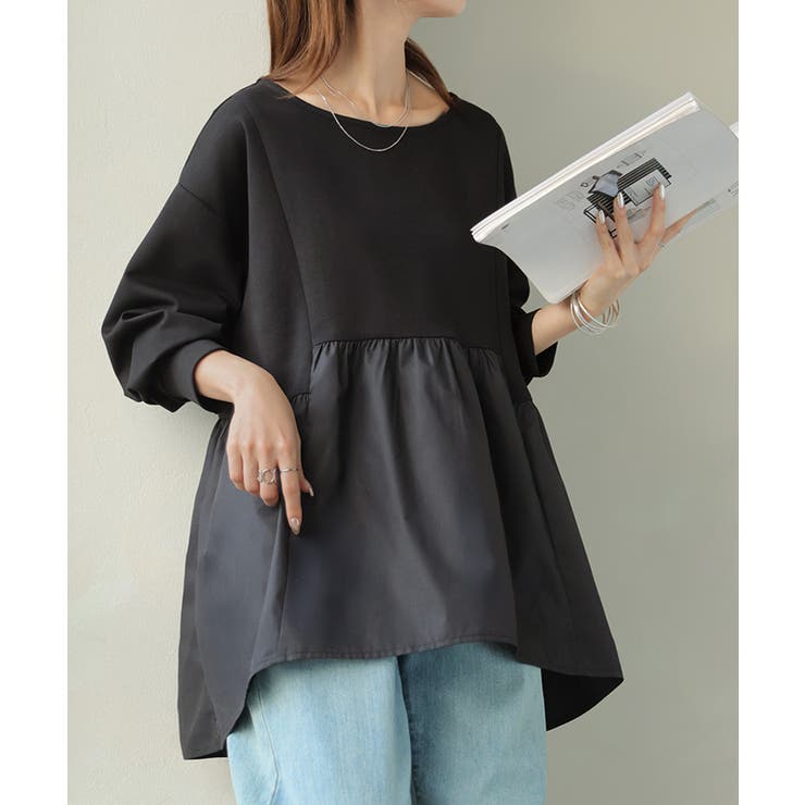 ブラック | トップス ポンチ スウェット | HUG.U