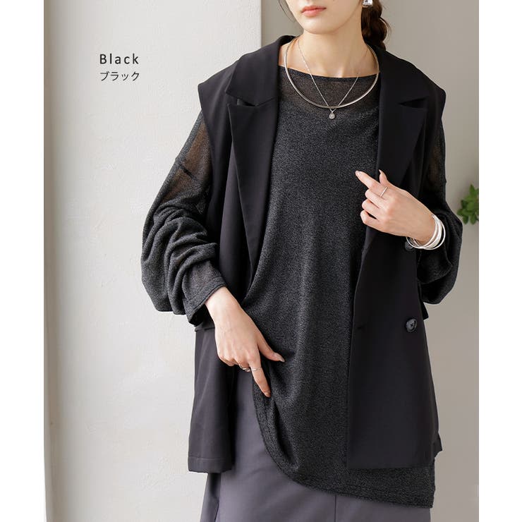 ニット シアーニット ラメ | HUG.U | 詳細画像13 