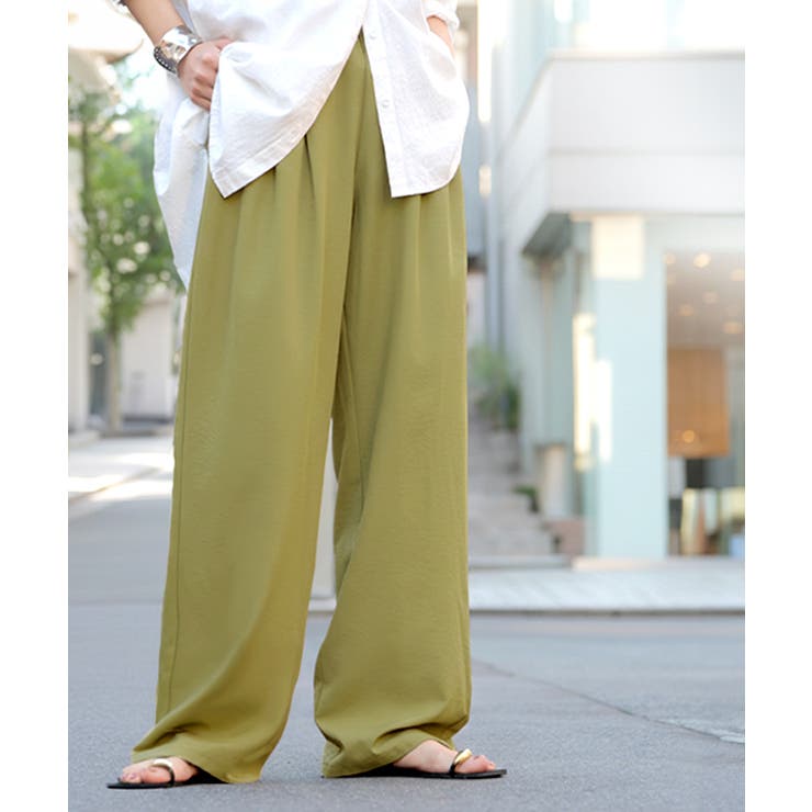 ピスタチオ | パンツ シワになりにくい ボトムス | HUG.U