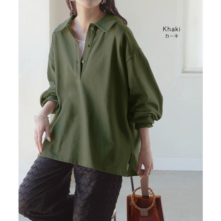 ラガーシャツ レディース 綿100％ | HUG.U | 詳細画像10 