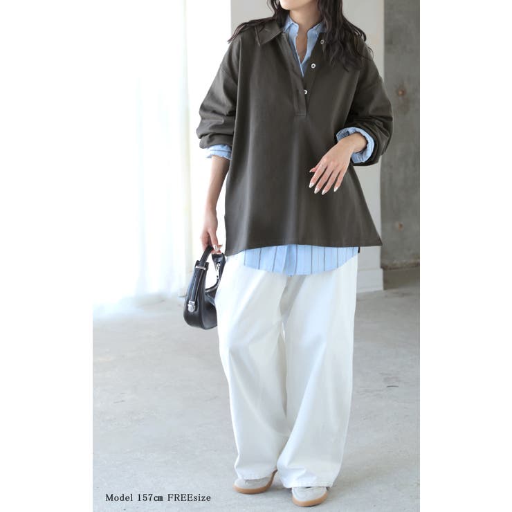 ラガーシャツ レディース 綿100％ | HUG.U | 詳細画像13 