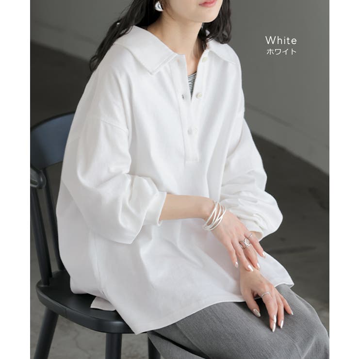 ラガーシャツ レディース 綿100％ | HUG.U | 詳細画像16 