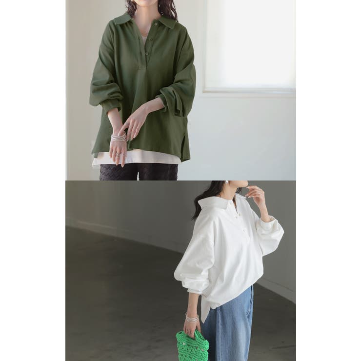 ラガーシャツ レディース 綿100％ | HUG.U | 詳細画像20 