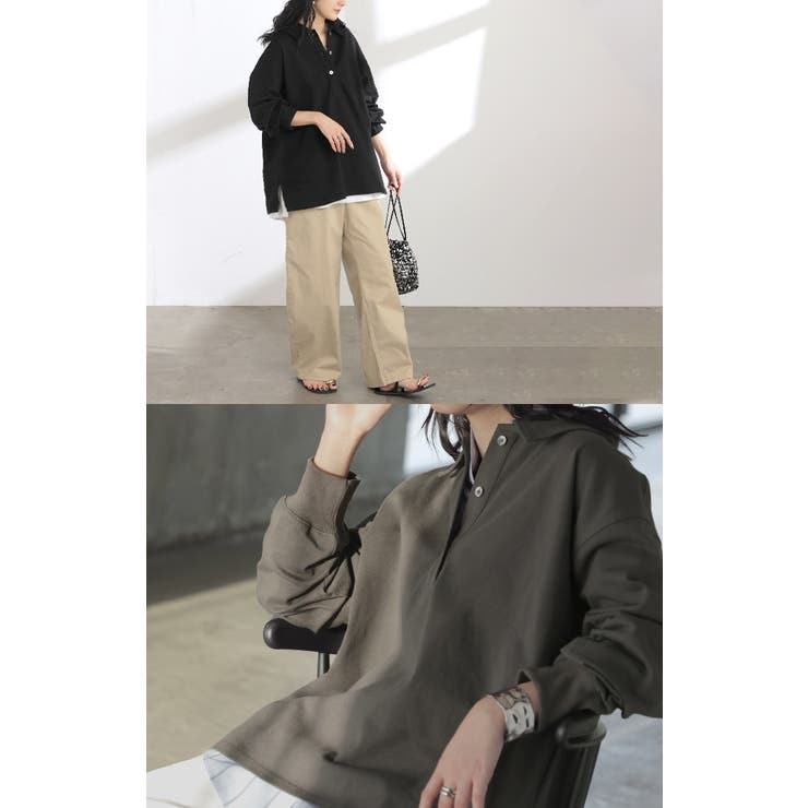 ラガーシャツ レディース 綿100％ | HUG.U | 詳細画像21 