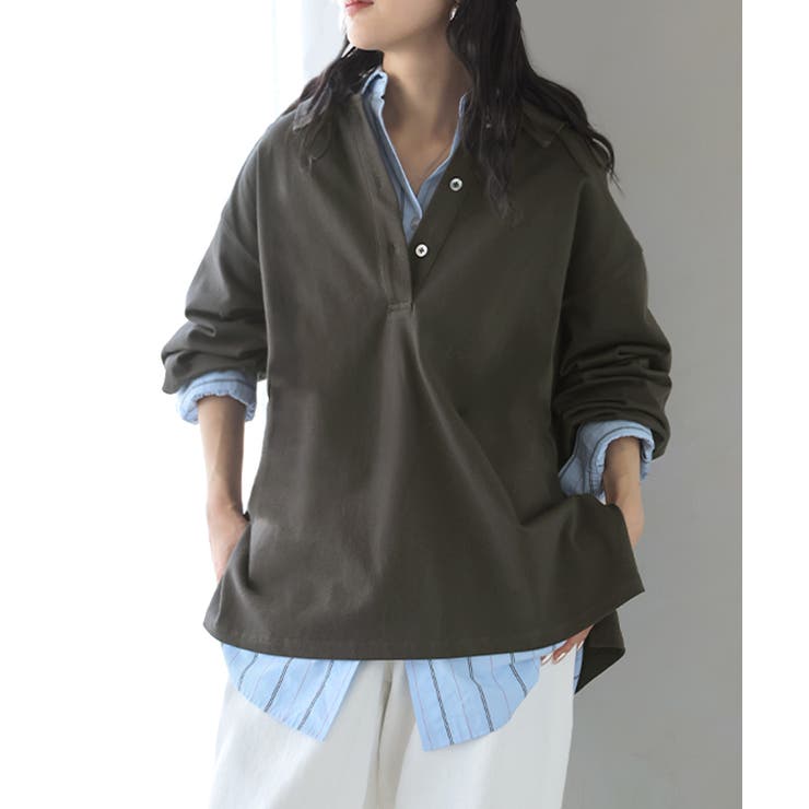 ラガーシャツ レディース 綿100％ | HUG.U | 詳細画像4 