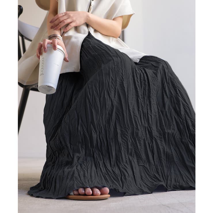 スカート ロング プリーツ | HUG.U | 詳細画像3 