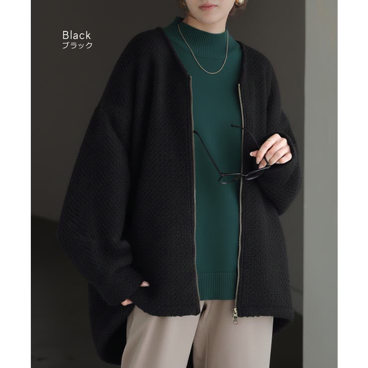 コート ツイード ドルマン | HUG.U | 詳細画像11 