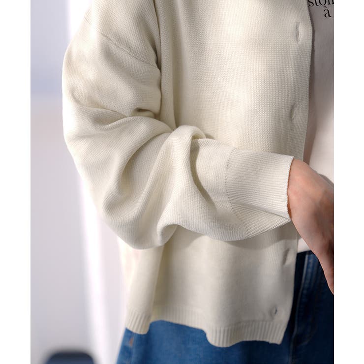 カーディガン ニット 洗える | HUG.U | 詳細画像4 