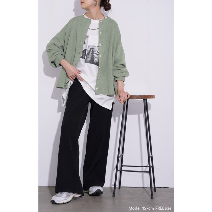 カーディガン ニット 洗える | HUG.U | 詳細画像8 