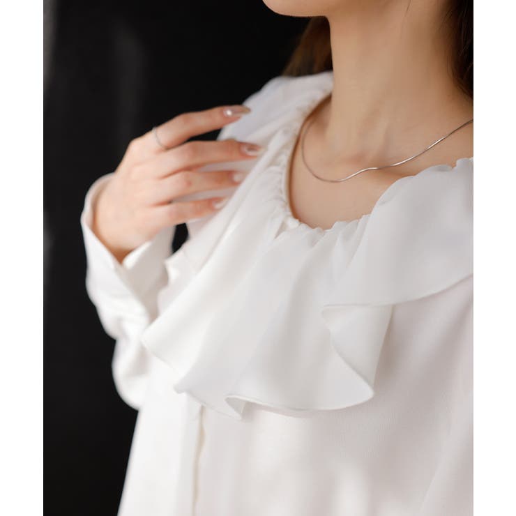 シャツ フリルブラウス レディース | HUG.U | 詳細画像11 
