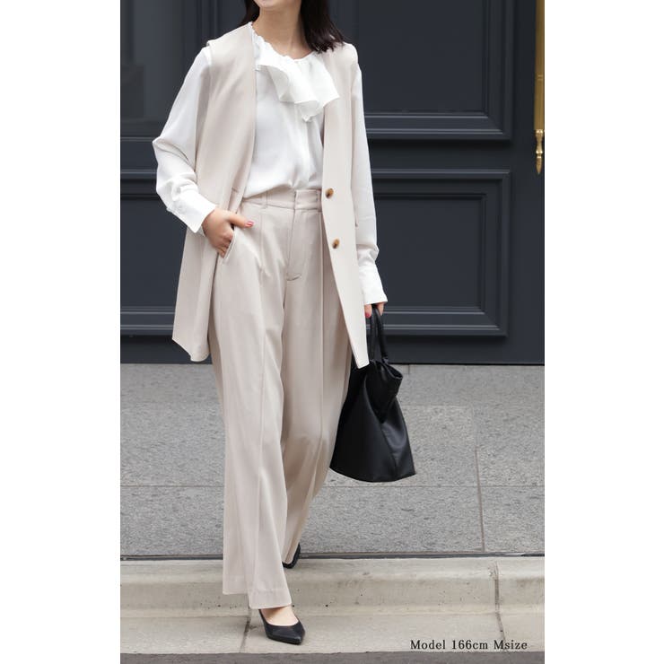 シャツ フリルブラウス レディース | HUG.U | 詳細画像3 