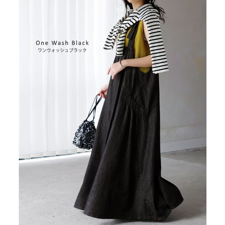 ジャンパースカート デニム ジャンスカ | HUG.U | 詳細画像12 