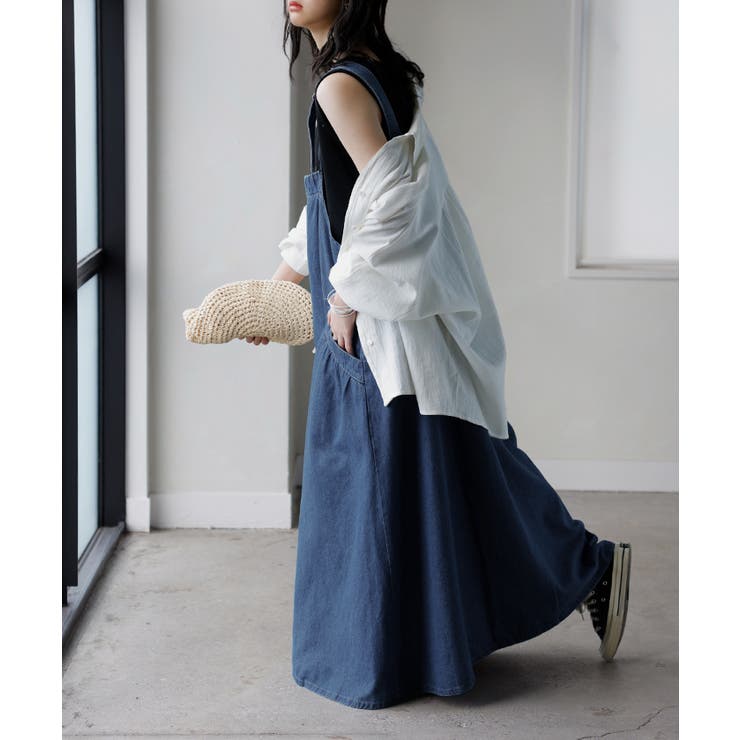 ジャンパースカート デニム ジャンスカ | HUG.U | 詳細画像17 