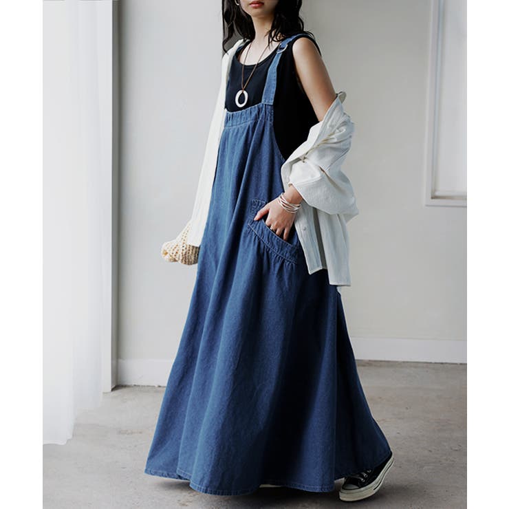 ユーズドブルー | ジャンパースカート デニム ジャンスカ | HUG.U