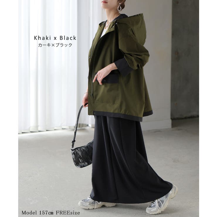 マウンテンパーカー 配色 ライトアウター | HUG.U | 詳細画像11 