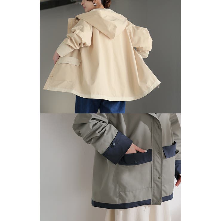 マウンテンパーカー 配色 ライトアウター | HUG.U | 詳細画像15 