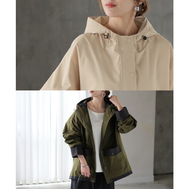 マウンテンパーカー 配色 ライトアウター | HUG.U | 詳細画像19 