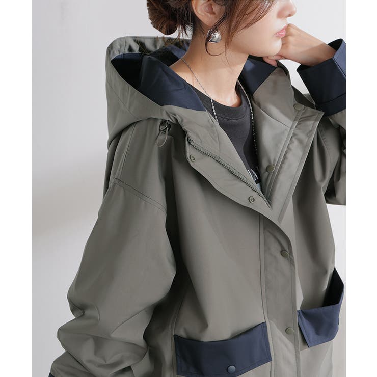 マウンテンパーカー 配色 ライトアウター | HUG.U | 詳細画像21 