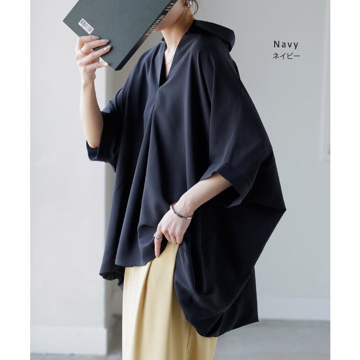 シャツ スキッパーシャツ ブラウス | HUG.U | 詳細画像18 