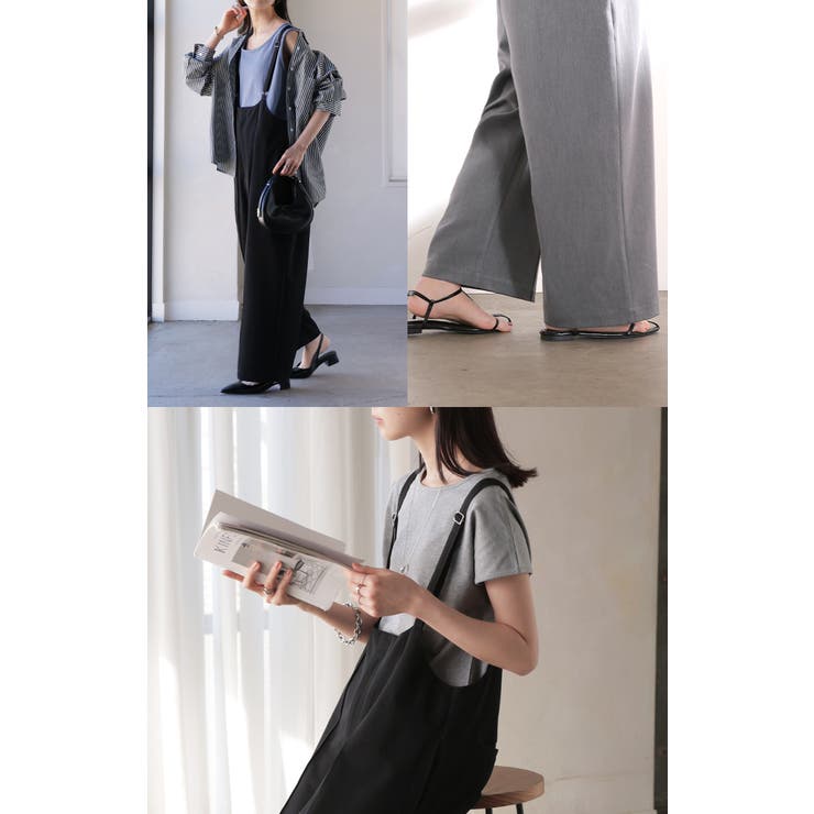 サロペット パンツ ワイドパンツ | HUG.U | 詳細画像21 