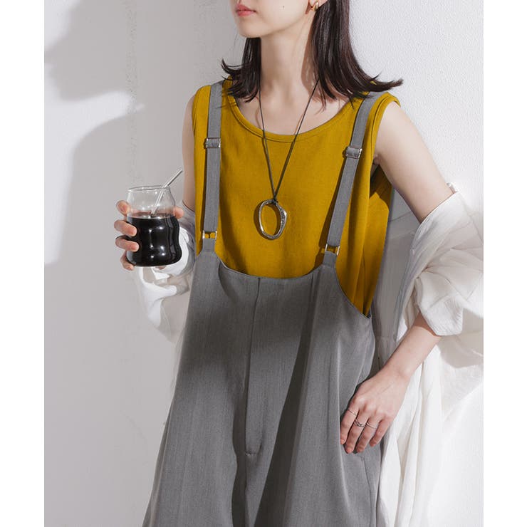 サロペット パンツ ワイドパンツ | HUG.U | 詳細画像3 