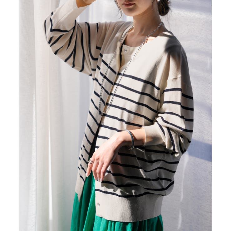 アイボリーベース | カーディガン 洗える レディース | HUG.U